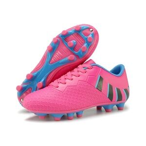 Kids Pink Soccer Cleats